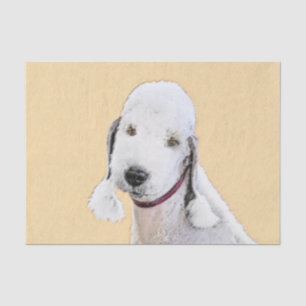 Papier Mousseline Bedlington Terrier Peinture - Art Chien original