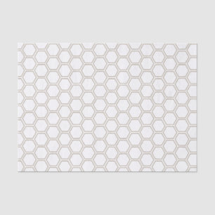 Papier Mousseline Beekeeper Motif neutre Taupe de nid d'abeille