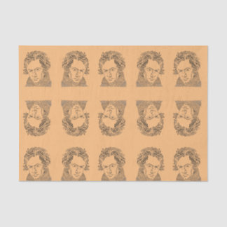 Papier Mousseline Beethoven, notes de musique, professeur de musique