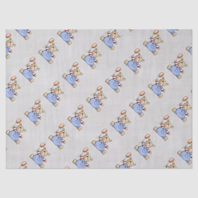 Papier Mousseline Bel ours de nounours (Recto)