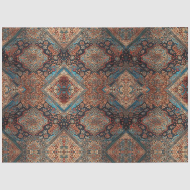 Papier Mousseline Belle collection de vieux Motifs perses tendance (Recto)