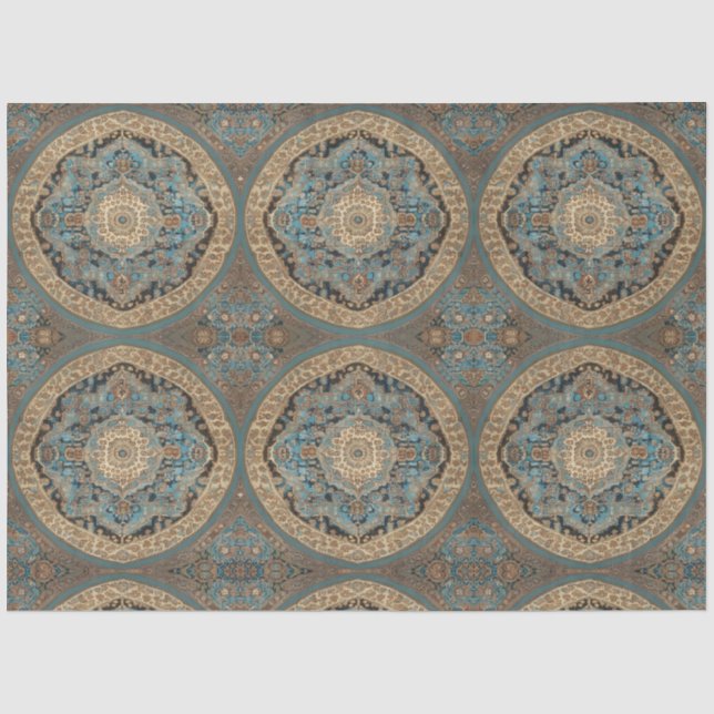 Papier Mousseline Belle collection de vieux Motifs turcs populaires (Recto)