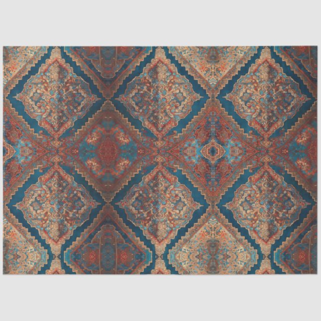 Papier Mousseline Belle collection Perse ancienne Motif moderne (Recto)