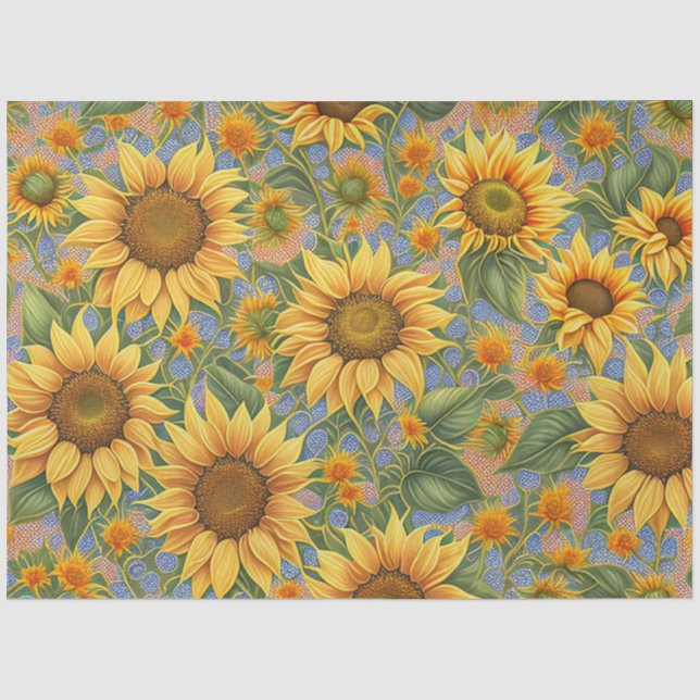 Papier Mousseline Belle collection populaire de tournesol (Recto)