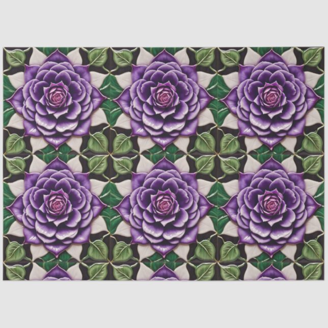 Papier Mousseline Belle Collection Rose violette tendance (Recto)