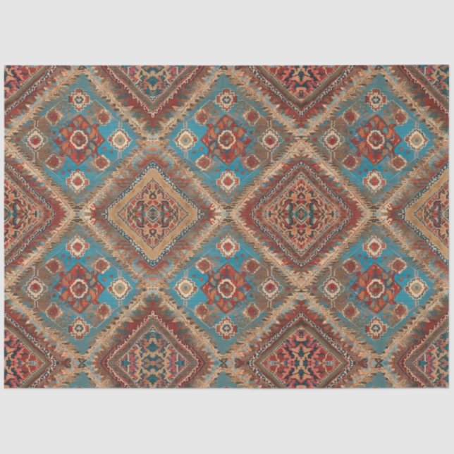 Papier Mousseline Belle collection turque ancienne Motif tendance (Recto)