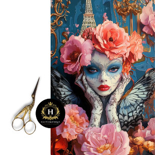 Papier Mousseline Belle Gargoyle gothique Tour Eiffel Découpage