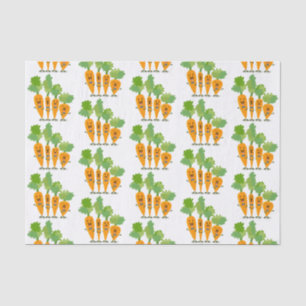 Papier Mousseline Belle illustration du quatuor de carottes à carott