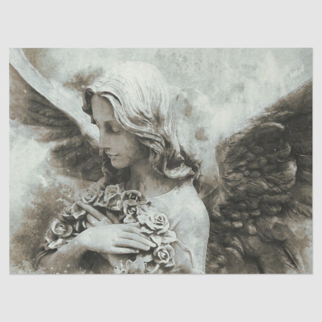 Papier Mousseline Belle page de découpage Angel  (Recto)