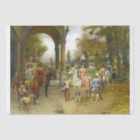 Belle peinture d'une 17ème scène de C pour le