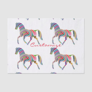 Papier Mousseline Belle Rainbow Color Horse Thunder_Cove