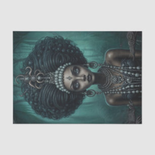 Papier Mousseline Belle reine Voodoo afro-américaine