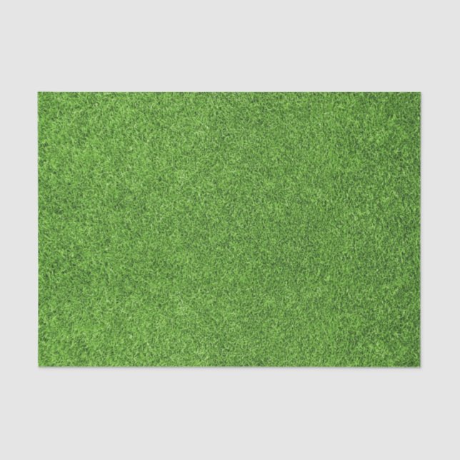 Papier Mousseline Belle texture d'herbe verte de terrain de golf (Recto)