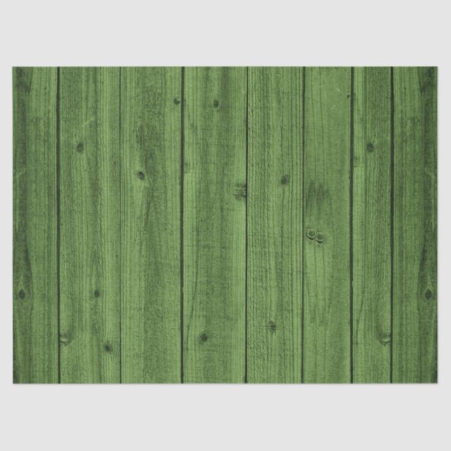Papier Mousseline Belle texture en bois rustique verte (Recto)