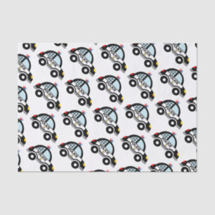 Papier Mousseline Belle voiture de police voiture enfant's Anniversa