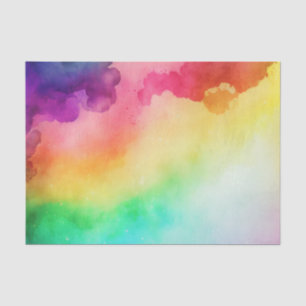 Papier Mousseline Belles couleurs arc-en-ciel Design abstrait