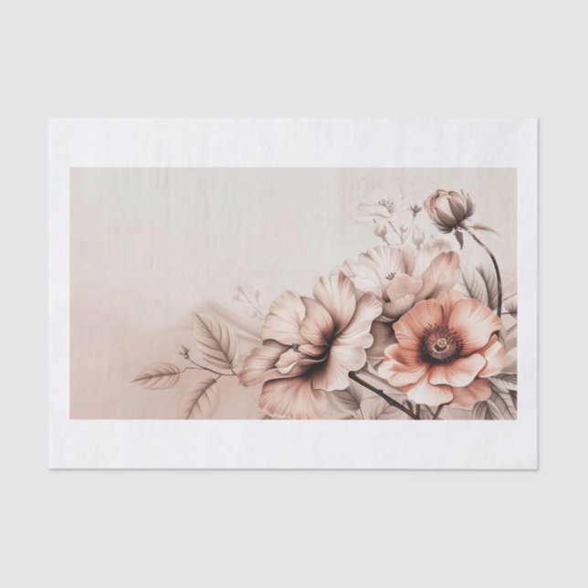 Papier Mousseline Belles fleurs14 (Recto)