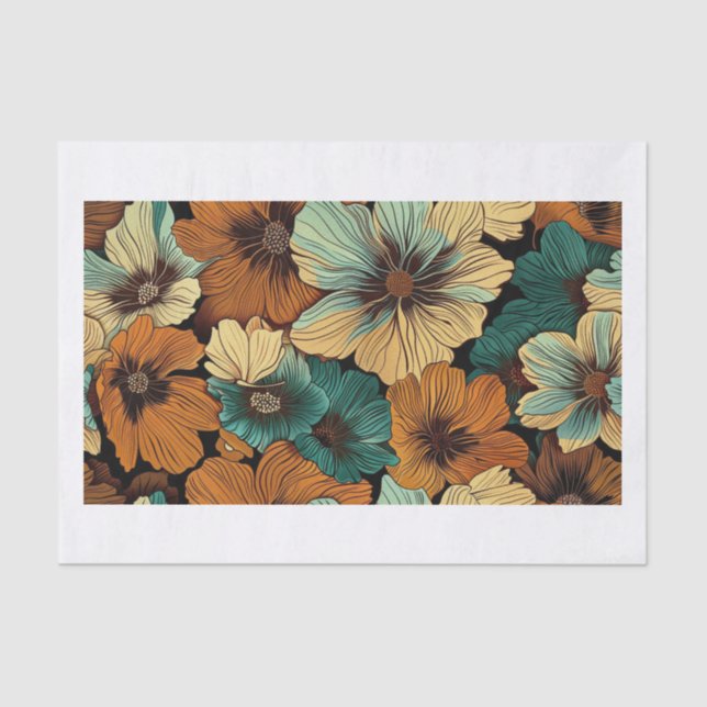 Papier Mousseline Belles fleurs26 (Recto)