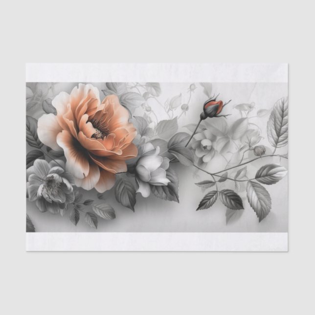 Papier Mousseline Belles fleurs3 (Recto)