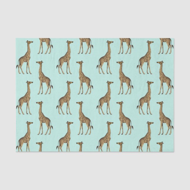 Papier Mousseline Belles Giraffes (Recto)