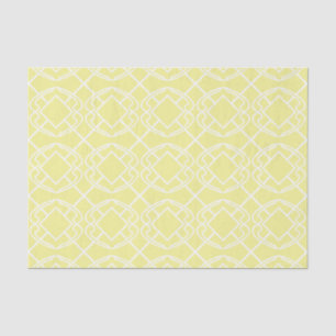Papier Mousseline Beurre doux Cello Trellis Jaune Design