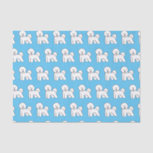 Papier Mousseline Bichon frise dog dessin animé