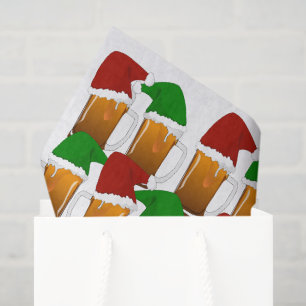 Papier Mousseline Bières de Noël, Joie de Noël