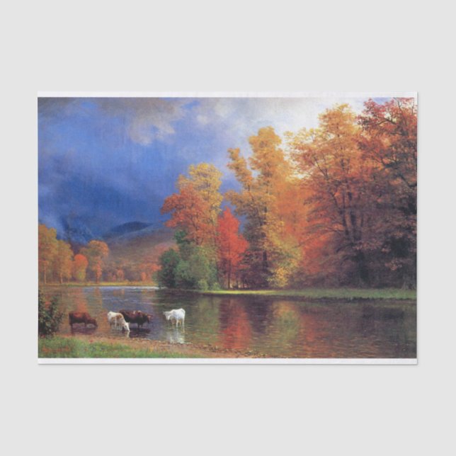 Papier Mousseline Bierstadt Sur La Peinture Saco (Recto)