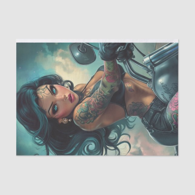 Papier Mousseline Biker Babe12 3e édition (Recto)