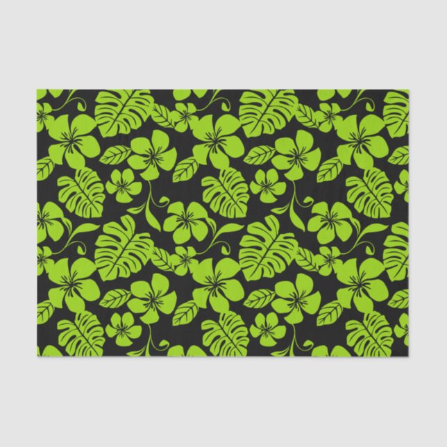 PAPIER MOUSSELINE BIKINI ROSE (NOIR/LIME) (Recto)