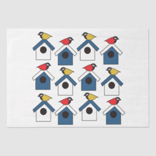 Papier Mousseline Birdhouse Bird House Oiseaux colorés Birdhouse