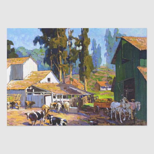 Papier Mousseline Bischoff - La laiterie, art, (Recto)