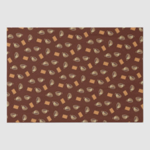 Papier Mousseline Biscuits au café et au chocolat Motif Alimentation