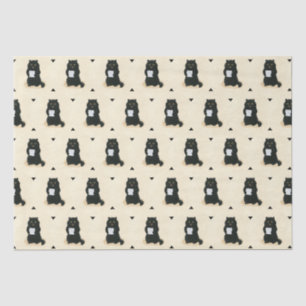 Papier Mousseline Black Cat Home Sweet Home Secourt Shelter Cute