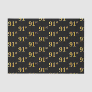 Papier Mousseline Black, Faux Gold 91st (Quatre-vingt-onze)