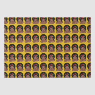 Papier Mousseline Black Girl Magic Christmas présente Cadeaux d'anni