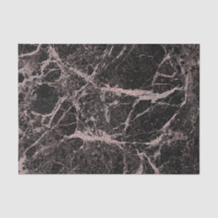 Papier Mousseline Black & Rose Gold Pink Parties scintillant Marble 