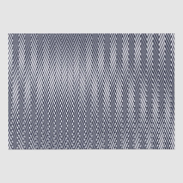 Papier Mousseline Black White Moiré rayures illusion optique moderne (Recto)