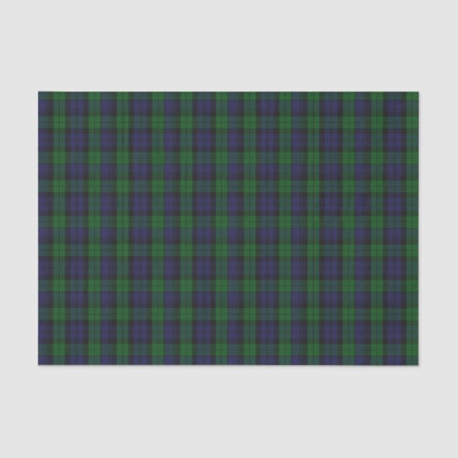 Papier Mousseline Blackwatch Tartan (Recto)