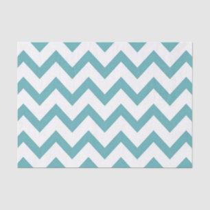 Papier Mousseline Blanc Chevron d'Aqua