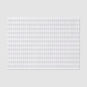 PAPIER MOUSSELINE BLANC MARDI GRAS DIAMOND MOTIFS