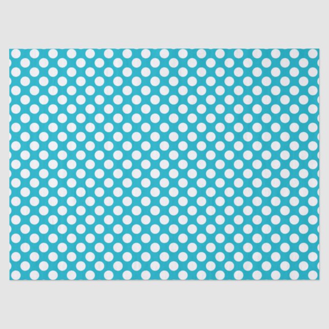 Papier Mousseline Blanc PolkaDot-Vous Choisir Couleur Arrière - plan (Recto)