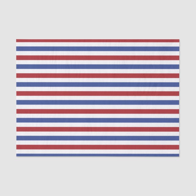 Papier Mousseline Blancs rouges et bleus (Recto)