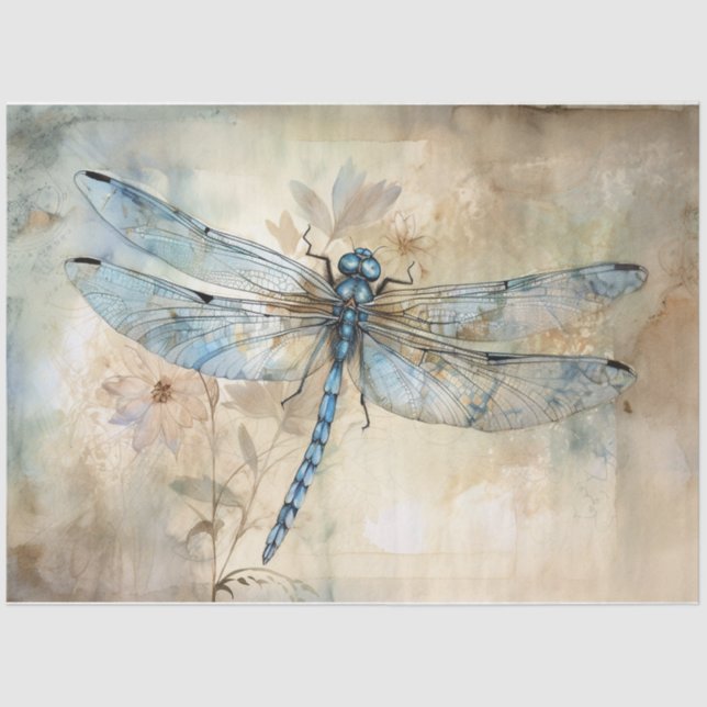 Papier Mousseline Bleu 9 (Recto)