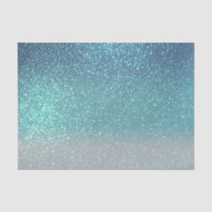 Papier Mousseline Bleu clair Turquoise Parties scintillant brillante