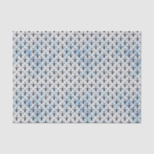 Papier Mousseline Bleu Damask Queen Bee