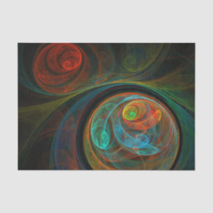 Papier Mousseline Bleu de renaissance Art Abstrait