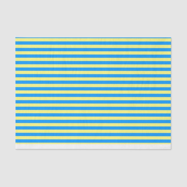 Papier Mousseline Bleu et jaune français (Recto)