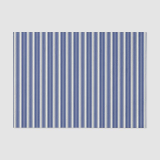 Papier Mousseline Bleu et rayures de crème (Recto)