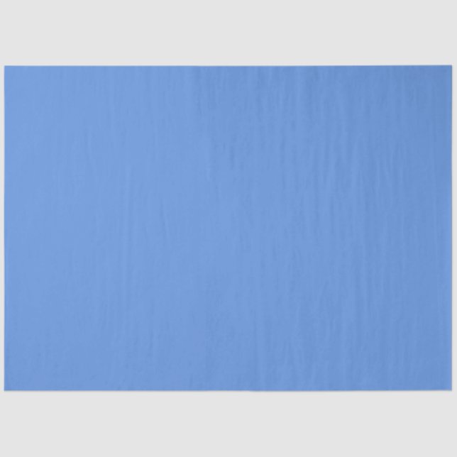 Papier Mousseline bleu indigo clair solide (Recto)